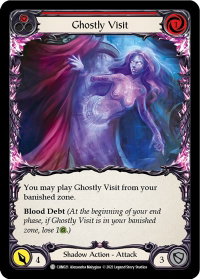 Ghostly Visit (Red) - Blitz Deck: Monarch - Chane (CHN) #CHN021 - Common Flesh and Blood Trading Card