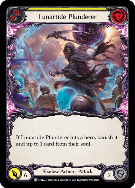 Lunartide Plunderer (Yellow) - Blitz Deck: Monarch - Chane Flesh and Blood trading card