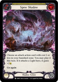 Spew Shadow (Yellow) - Blitz Deck: Monarch - Chane (CHN) #CHN024 - Common Flesh and Blood Trading Card