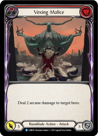 Vexing Malice (Red) - Blitz Deck: Monarch - Chane (CHN) #CHN026 - Rare Flesh and Blood Trading Card