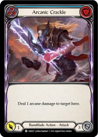 Arcanic Crackle (Blue) - Blitz Deck: Monarch - Chane (CHN) #CHN027 - Common Flesh and Blood Trading Card