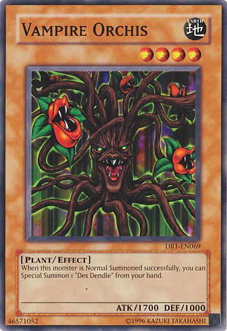 Vampire Orchis trading card from Dark Revelation Volume 1 Vampire Orchis - Dark Revelation Volume 1 YuGiOh trading card