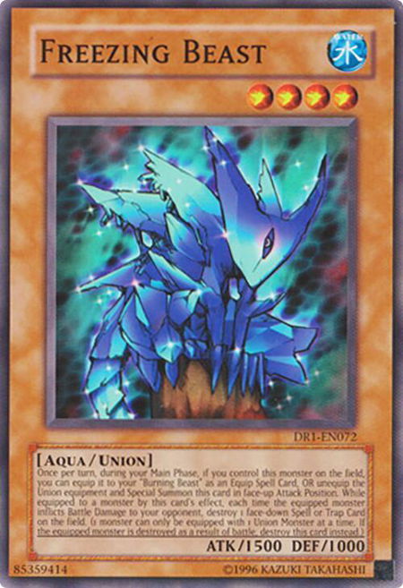 Freezing Beast trading card from Dark Revelation Volume 1 Freezing Beast - Dark Revelation Volume 1 YuGiOh trading card