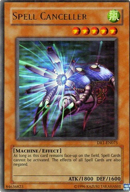 Spell Canceller trading card from Dark Revelation Volume 1 Spell Canceller - Dark Revelation Volume 1 YuGiOh trading card
