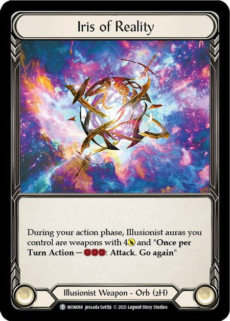 Iris of Reality // Prism trading card from Monarch Iris of Reality // Prism - Monarch Flesh and Blood trading card