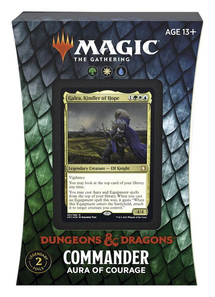 Adventures in the Forgotten Realms - Aura of Courage Commander Deck trading card from Commander: Adventures in the Forgotten Realms Adventures in the Forgotten Realms - Aura of Courage Commander Deck - Commander: Adventures in the Forgotten Realms Magic: The Gathering trading card