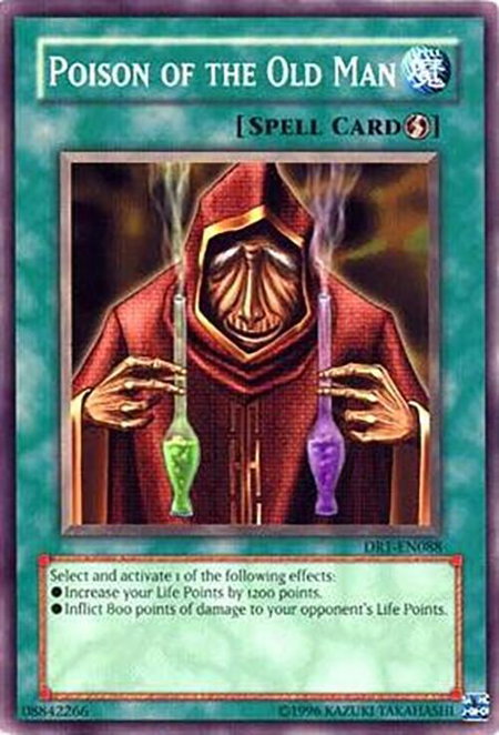 Poison of the Old Man - Dark Revelation Volume 1 YuGiOh trading card