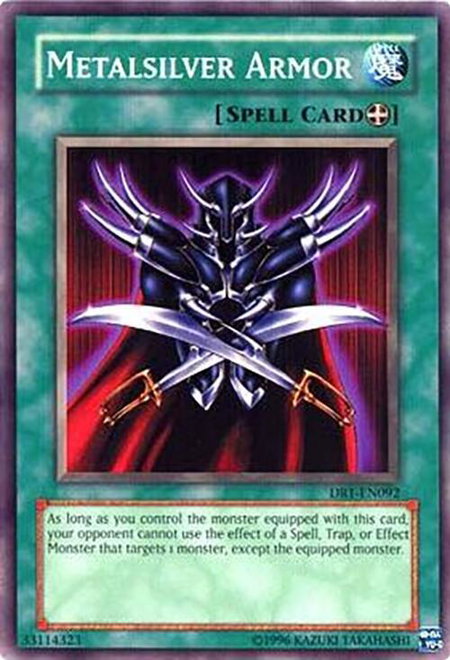 Metalsilver Armor trading card from Dark Revelation Volume 1 Metalsilver Armor - Dark Revelation Volume 1 YuGiOh trading card