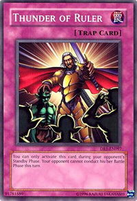Thunder of Ruler - Dark Revelation Volume 1 (DR1) #DR1-EN097 - Common / Short Print YuGiOh Trading Card