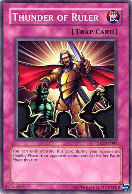 Thunder of Ruler - Dark Revelation Volume 1 YuGiOh trading card