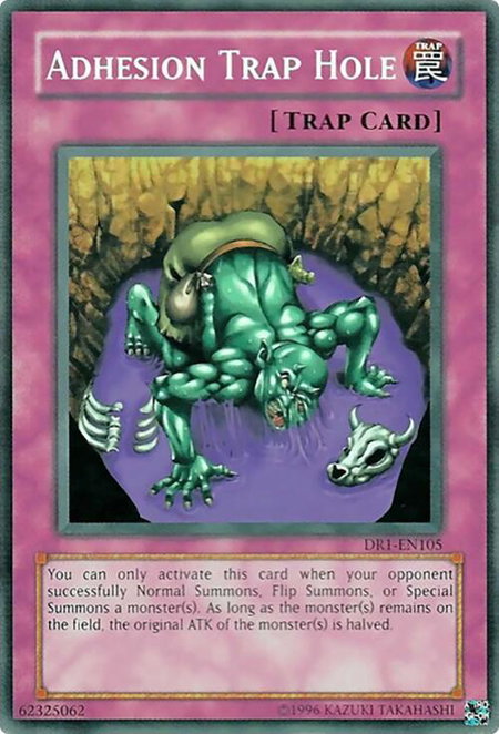 Adhesion Trap Hole - Dark Revelation Volume 1 YuGiOh trading card
