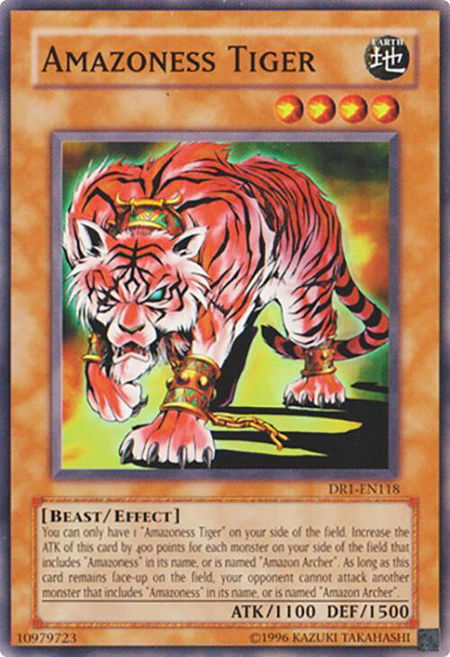 Amazoness Tiger - Dark Revelation Volume 1 YuGiOh trading card