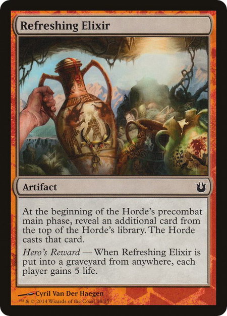 Refreshing Elixir - Hero's Path Promos Magic: The Gathering trading card