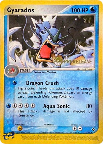 Gyarados - 32/97 (Prerelease) trading card from Nintendo Promos Gyarados - 32/97 (Prerelease) - Nintendo Promos Pokémon trading card