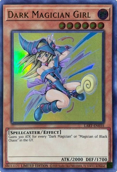 Dark Magician Girl (2021) trading card from The Lost Art Promotion Dark Magician Girl (2021) - The Lost Art Promotion YuGiOh trading card