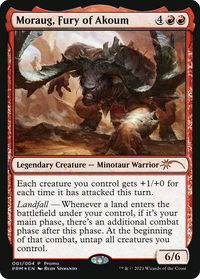 Moraug, Fury of Akoum - Unique and Miscellaneous Promos (UMP) #1 - Promo Magic: The Gathering Trading Card
