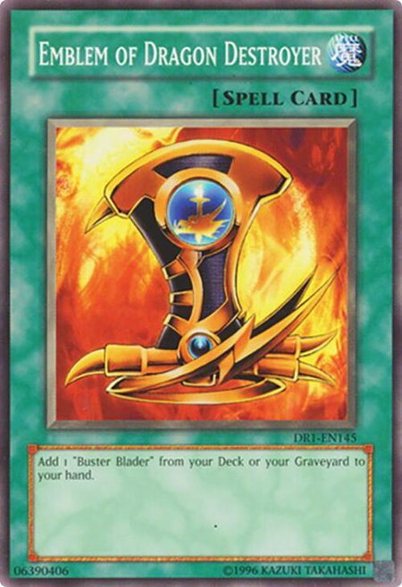 Emblem of Dragon Destroyer - Dark Revelation Volume 1 YuGiOh trading card