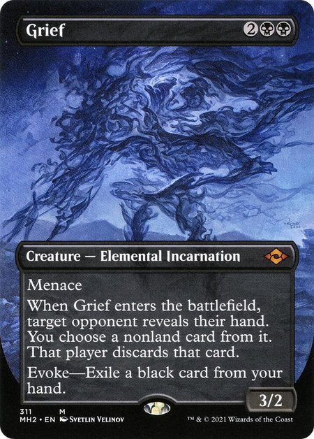 Grief (Borderless) - Modern Horizons 2 Magic: The Gathering trading card