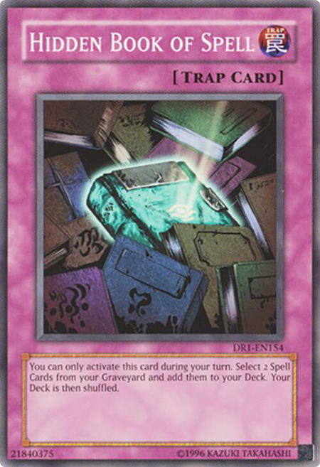 Hidden Book of Spell trading card from Dark Revelation Volume 1 Hidden Book of Spell - Dark Revelation Volume 1 YuGiOh trading card