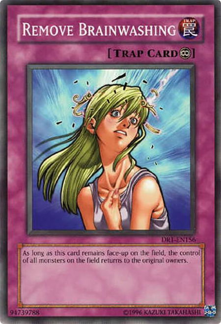 Remove Brainwashing trading card from Dark Revelation Volume 1 Remove Brainwashing - Dark Revelation Volume 1 YuGiOh trading card