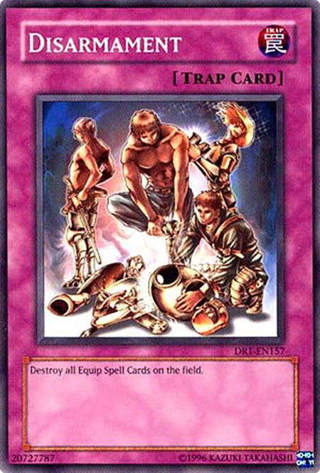 Disarmament trading card from Dark Revelation Volume 1 Disarmament - Dark Revelation Volume 1 YuGiOh trading card