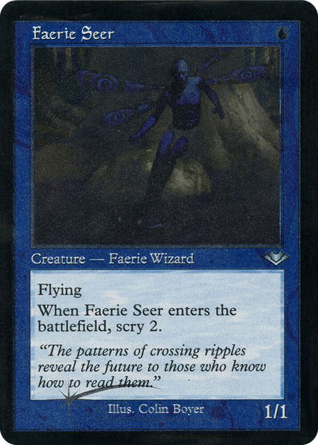 Faerie Seer (Retro Frame) (Foil Etched) - Modern Horizons Magic: The Gathering trading card