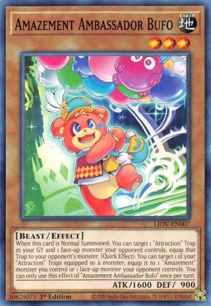 Amazement Ambassador Bufo - Lightning Overdrive YuGiOh trading card