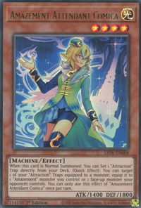Amazement Attendant Comica - Lightning Overdrive (LIOV) #LIOV-EN008 - Ultra Rare YuGiOh Trading Card