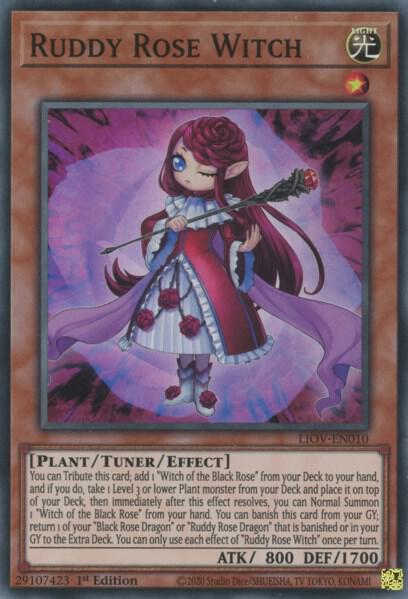 Ruddy Rose Witch - Lightning Overdrive YuGiOh trading card