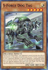 S-Force Dog Tag - Lightning Overdrive (LIOV) #LIOV-EN014 - Common / Short Print YuGiOh Trading Card