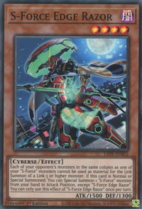S-Force Edge Razor - Lightning Overdrive (LIOV) #LIOV-EN015 - Super Rare YuGiOh Trading Card