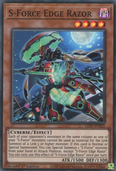 S-Force Edge Razor - Lightning Overdrive YuGiOh trading card