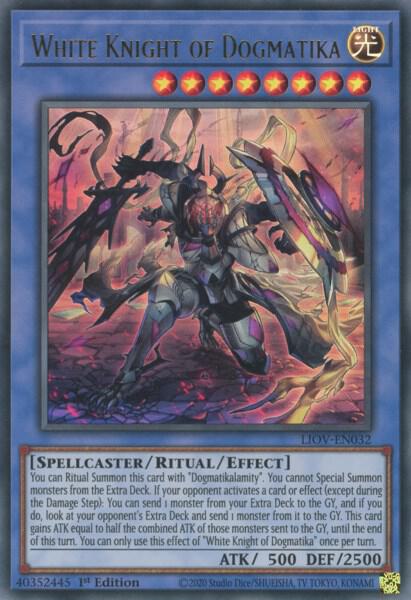 White Knight of Dogmatika - Lightning Overdrive YuGiOh trading card