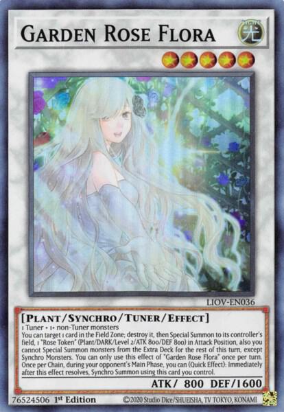 Garden Rose Flora - Lightning Overdrive YuGiOh trading card