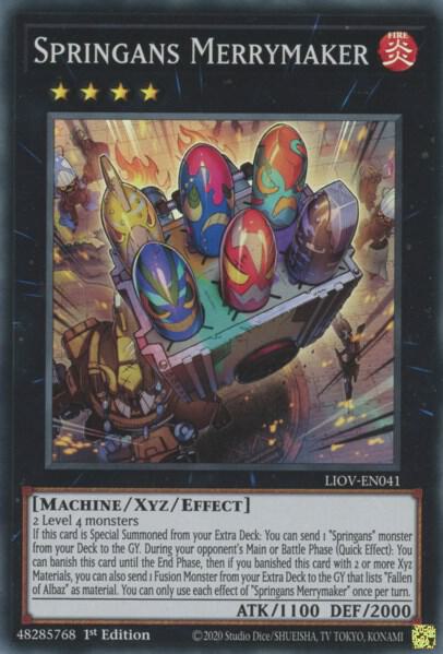 Springans Merrymaker - Lightning Overdrive YuGiOh trading card