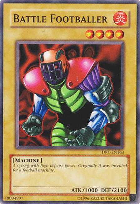 Battle Footballer trading card from Dark Revelation Volume 1 Battle Footballer - Dark Revelation Volume 1 YuGiOh trading card