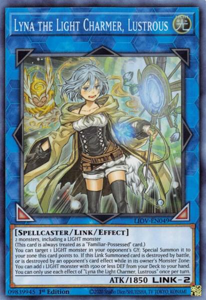 Lyna the Light Charmer, Lustrous - Lightning Overdrive YuGiOh trading card
