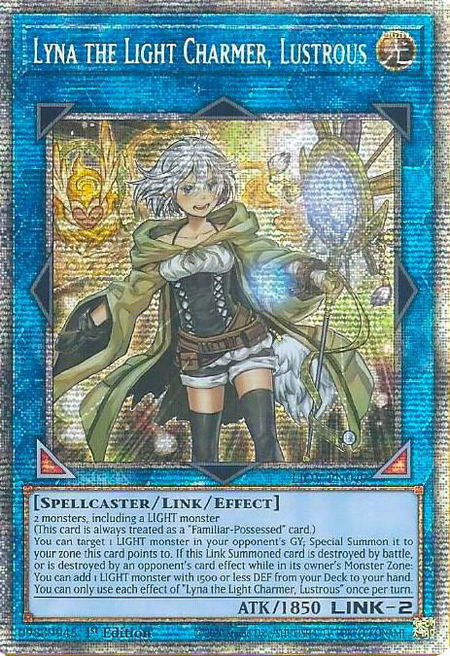 Lyna the Light Charmer, Lustrous (Starlight Rare) - Lightning Overdrive YuGiOh trading card