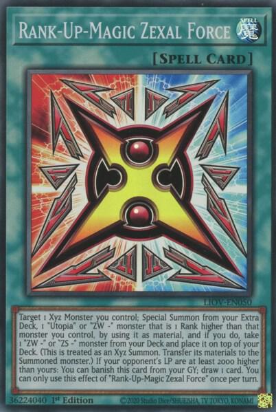 Rank-Up-Magic Zexal Force - Lightning Overdrive YuGiOh trading card