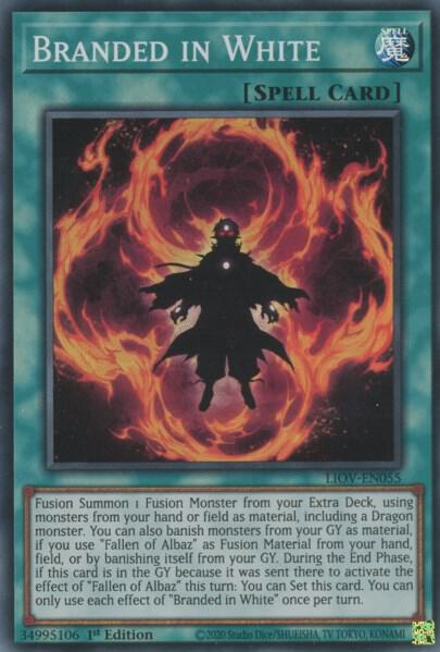 Branded in White - Lightning Overdrive YuGiOh trading card