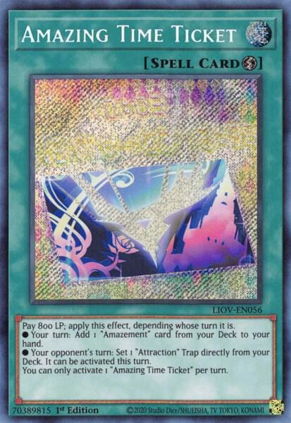 Amazing Time Ticket - Lightning Overdrive YuGiOh trading card