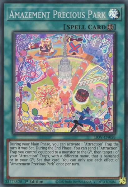 Amazement Precious Park trading card from Lightning Overdrive Amazement Precious Park - Lightning Overdrive YuGiOh trading card