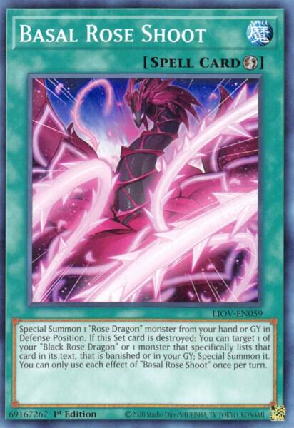 Basal Rose Shoot - Lightning Overdrive YuGiOh trading card