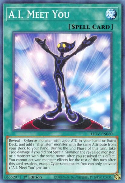 A.I. Meet You - Lightning Overdrive YuGiOh trading card