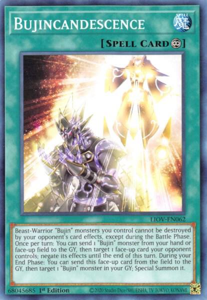 Bujincandescence - Lightning Overdrive YuGiOh trading card