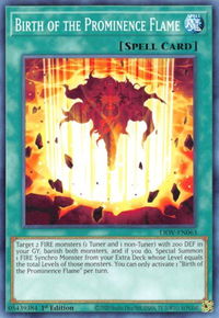 Birth of the Prominence Flame - Lightning Overdrive (LIOV) #LIOV-EN063 - Common / Short Print YuGiOh Trading Card