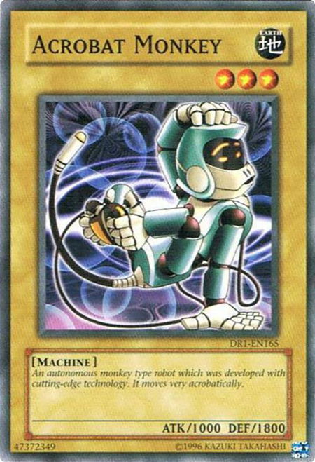 Acrobat Monkey trading card from Dark Revelation Volume 1 Acrobat Monkey - Dark Revelation Volume 1 YuGiOh trading card