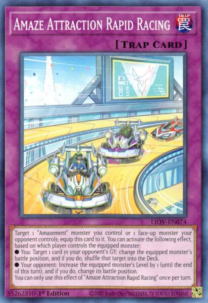 Amaze Attraction Rapid Racing - Lightning Overdrive YuGiOh trading card