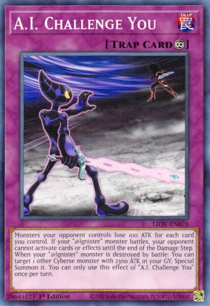 A.I. Challenge You - Lightning Overdrive YuGiOh trading card