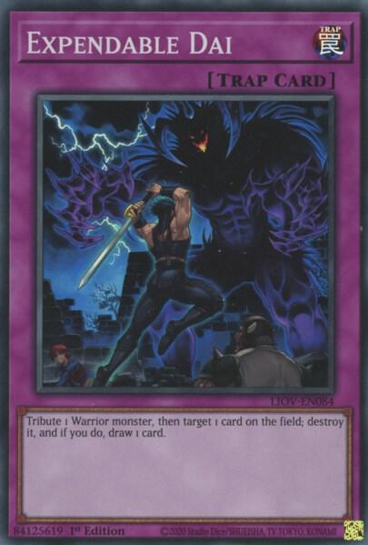 Expendable Dai - Lightning Overdrive YuGiOh trading card